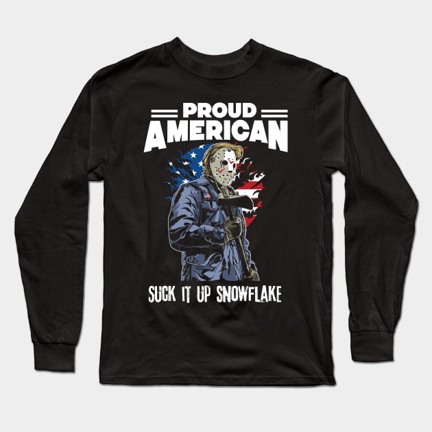 Proud American Long Sleeve T-Shirt by NineBlack